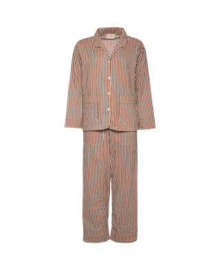 Sissel Edelbo - Nuit Pyjamas Set - Brown Stripes